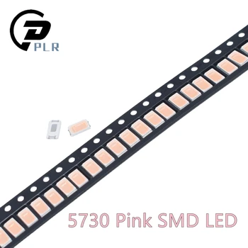 

1000 pcs 5630/5730 SMD/SMT pink Color Surface Mount Diodes SMD SMT 5730 LED light Chip- (1.8~3.4V / ) Diodes Ultra Birght Led