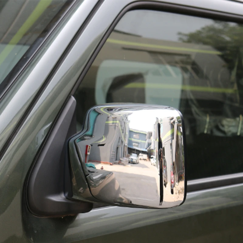 Rear View Mirror Rear-view Backup Decorative Chrome Cover Case Protection car styling For Suzuki Jimny Car Accessories