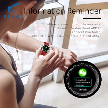 

Information reminder smart Wristwatch Smart watch bluetooth 24h Heart Rate monitoring Calories Pedometer Smartwatch Waterproof