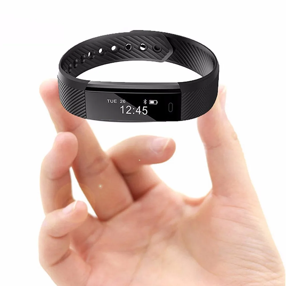 SOONHUA ID115 Sport Smart Band Wrist Bracelet Wristband Fitness Tracker Monitor Alarm Clock Smartband For iphone Android