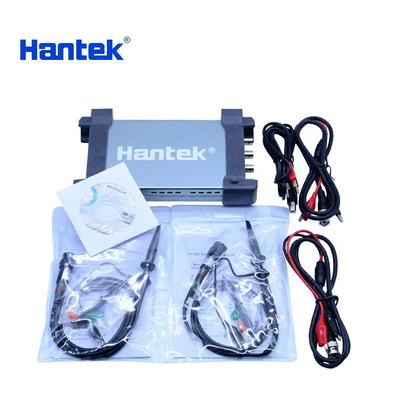 Hantek 6254BC PC USB осциллограф 4 канала 250 МГц 1GSa/s функция записи и воспроизведения сигнала Портативный Osciloscopio