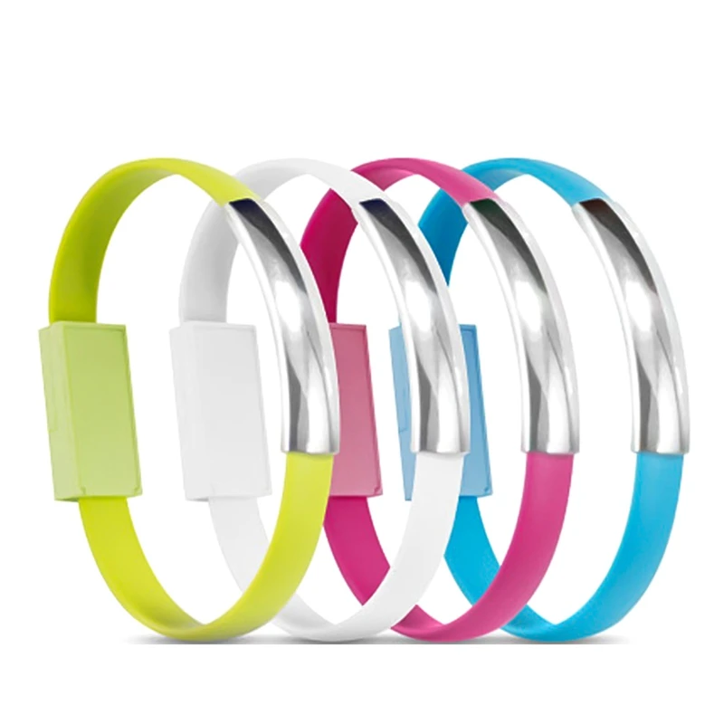 

Outdoor Colorful Mini Micro USB Bracelet Charger Data Charging Cable Sync Cord For IPhone 6s 7 Android Type-C Phone Cable