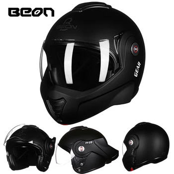 

BEON New helmet motocross helmet motorcycle helmet double lens latest version have bag 100% Genuine 702