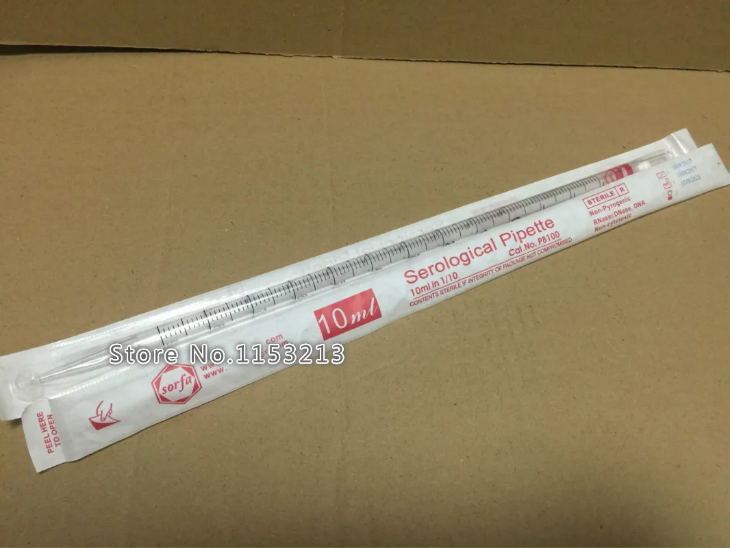 

10pcs Disposable serological pipette Quantitative Transfer sterile Pipette 1ml/2ml/5ml/10ml/25ml/50ml Plastic Scale straw