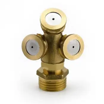 

1/2/3 Holes Sprayer Adjustable Brass Agricultural Mist Spray Nozzle Garden Irrigation System