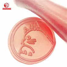 Тоторо Big Cat милый Воск печать штамп комплект свадебные приглашения уплотнения Воск штамп Наборы пользовательские Воск печать Бумага деревянный подарок коробка Вышивка Крестом Пакет