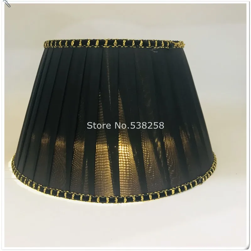 E27 арт-деко абажур для настольной лампы Черный Цвет Ткань абажур современный стиль крышка лампы для украшения дома
