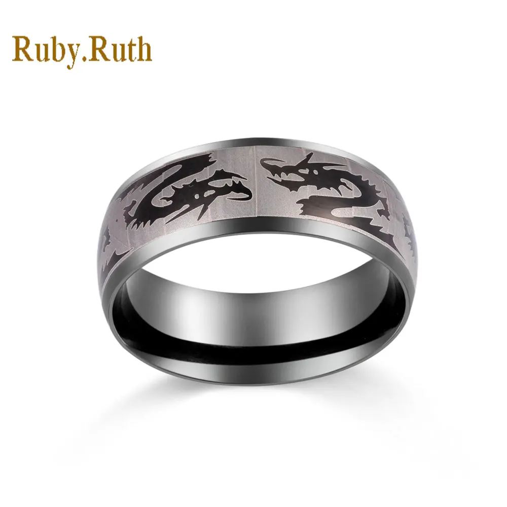 Stainless steel Dragon Ring Mens Jewelry RingSin Rings from Jewelry