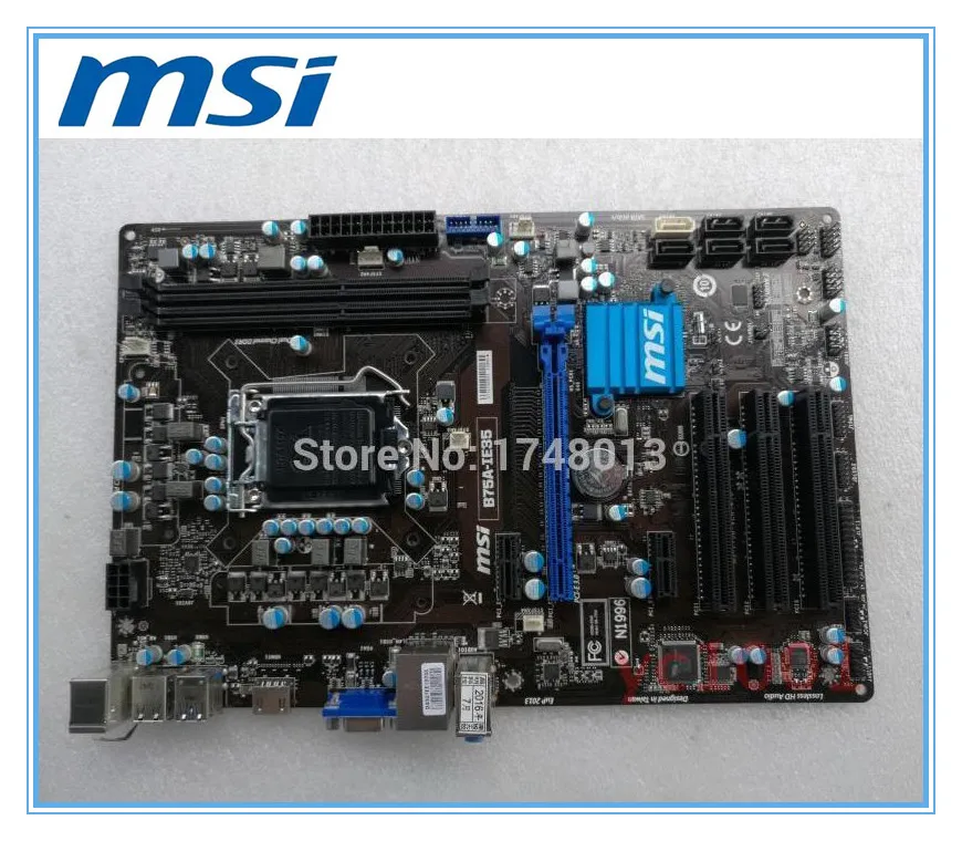 MSI настольная материнская плата B75A-IE35 LGA 1155 DDR3 доски для I3 I5 I7 Процессор поддержка