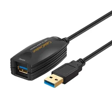 5 м Супер Скоростной Активный USB 3,0 кабель-удлинитель, USB 3,0 удлинитель USB Мужской к женскому шнуру ретранслятора с усилителем сигнала совместимый