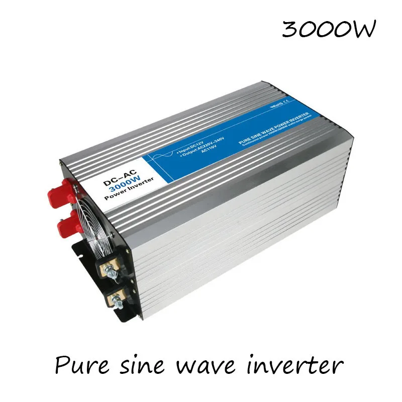 DC-AC 3000W Pure Sine Wave Inverter 12V To 220V Converters Voltage Off Grid Electric Power Supply LED Digital Display USB China DC-AC 3000W Pure Sine Wave Inverter 12V To 220V Converters Voltage Off Grid Electric Power Supply LED Digital Display USB China