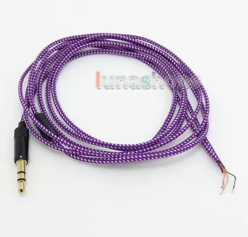 

LN004325 1.3m Semi Finished 5N OFC 3.5mm Earphone audio DIY wire cable For repair upgrade
