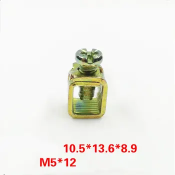 

Terminal block press line column Electrical accessories Circuit breaker M5 screw terminals 10.5*13.6*8.9 100pcs