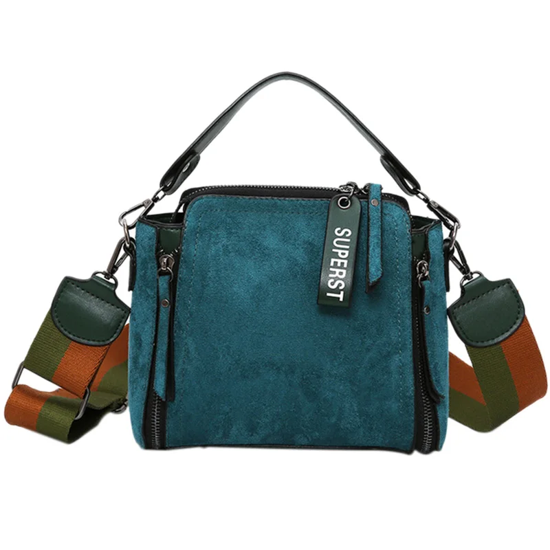 Новая кожаная сумка на плечо женская сумка-тоут сумка-мешок через плечо для женщин женская сумка-мессенджер мини-сумка - Цвет: Green