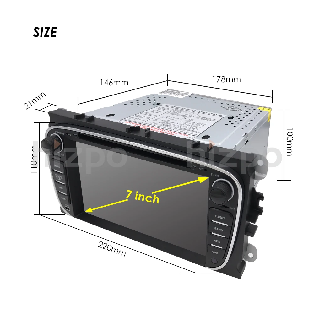 Best Car Monitor Android 9.0 Car DVD Player 2 Din radio GPS Navi for Ford Focus Mondeo Kuga C-MAX S-MAX Galaxy Audio Stereo Head Unit 32