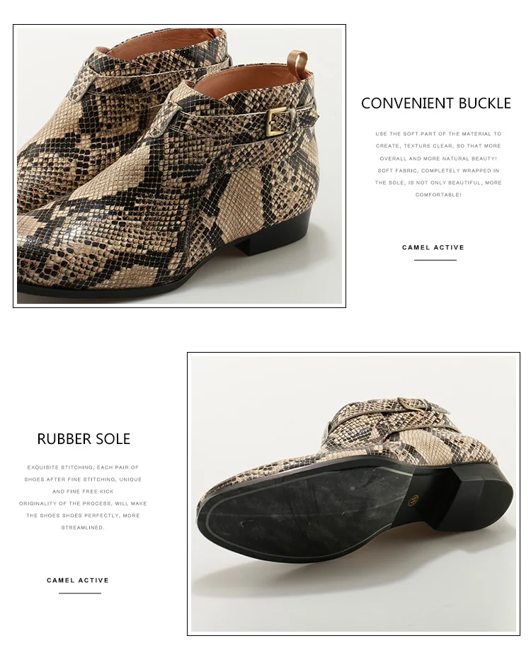 cowboy snakeskin boots mens details