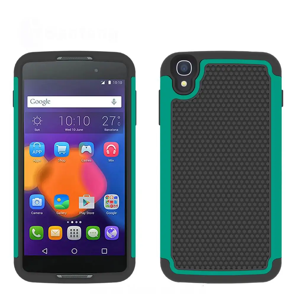 Жесткий защитный чехол для телефона Alcatel idol 3 мягкий резиновый imрact ударопрочный