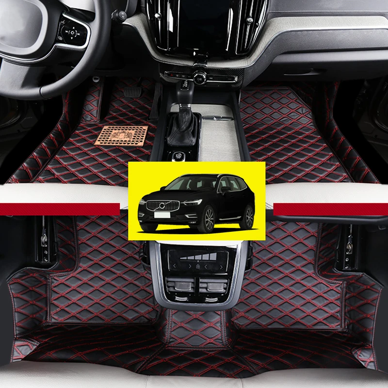 

Interior Floor Mats Carpets Foot Pads Protector Cover Kit Car-styling Accessories For Volvo XC60 2018