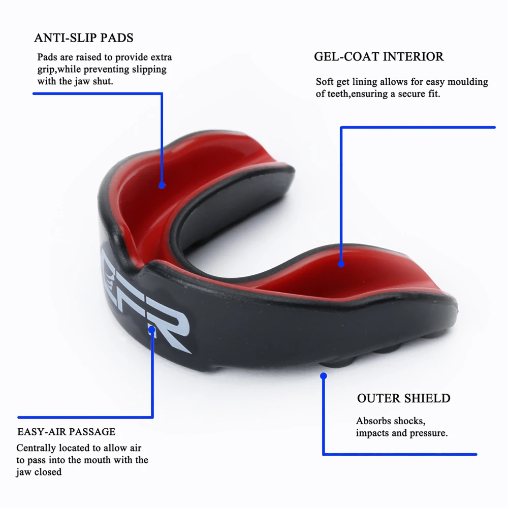 CFR 1pc Boxing Mouth Guard Silicone Mouthguard Gum Shield Football