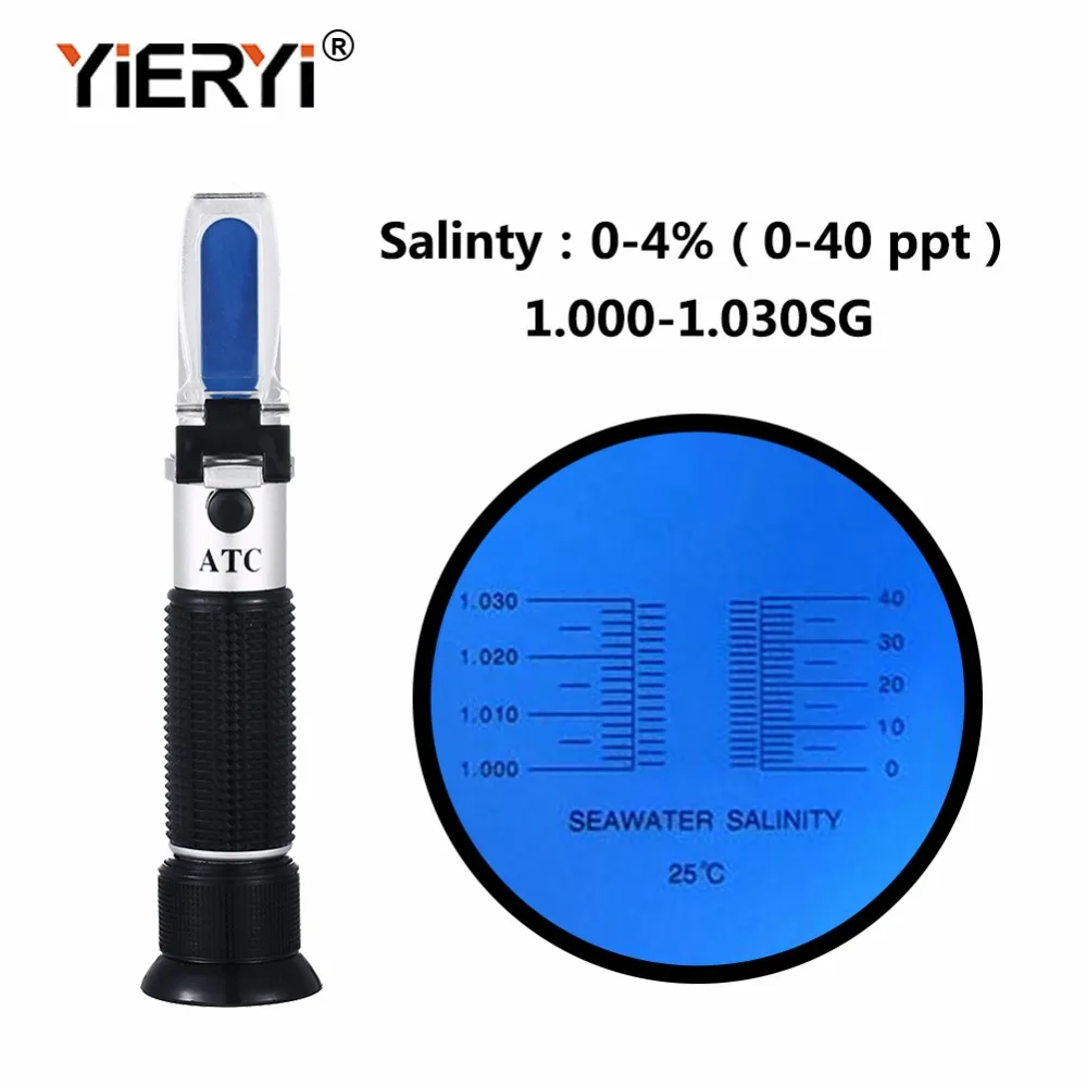 Рефрактометр для аквариума yieryi рефрактометр 0 4% 20 40ppt (1 000 1.030sg)|refractometer nd|refractometer
