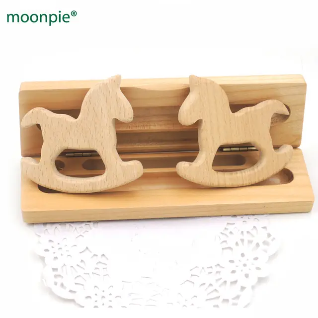 Natürliche Unfinished Holz Runde Baby Ring Handmade Dusche Spielzeug Ring 20