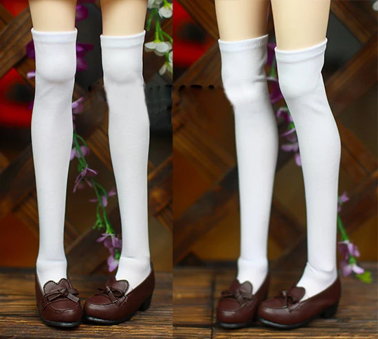 Чулки до бедра белые для кукол 1/3 1/4 BJD DD SD SD13 SD16 DDL аксессуары | Игрушки и хобби