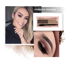 Горячее предложение! Распродажа! Профессиональные Тени для век Макияж для бровей 4 цвета Пудра для бровей водонепроницаемые длинные стойкие тени для век Гель для бровей Набор LX45
