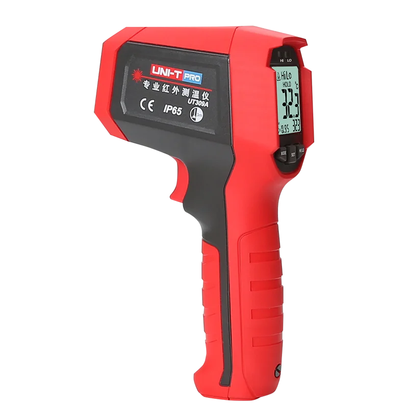

UNI-T UT309A Handheld Professional Infrared Thermometer Range -35C-450C High and Low Temperature Alarm Function