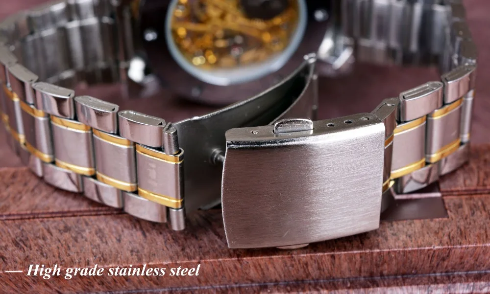 Transparent Gold Watch Men Watches Top Brand Luxury Relogio Male Clock Men Casual Watch Montre Homme Mechanical Skeleton