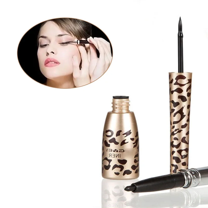 

Leopard Shell Waterproof Liquid Eye Liner Eyeliner Pen Makeup Cosmetic Black