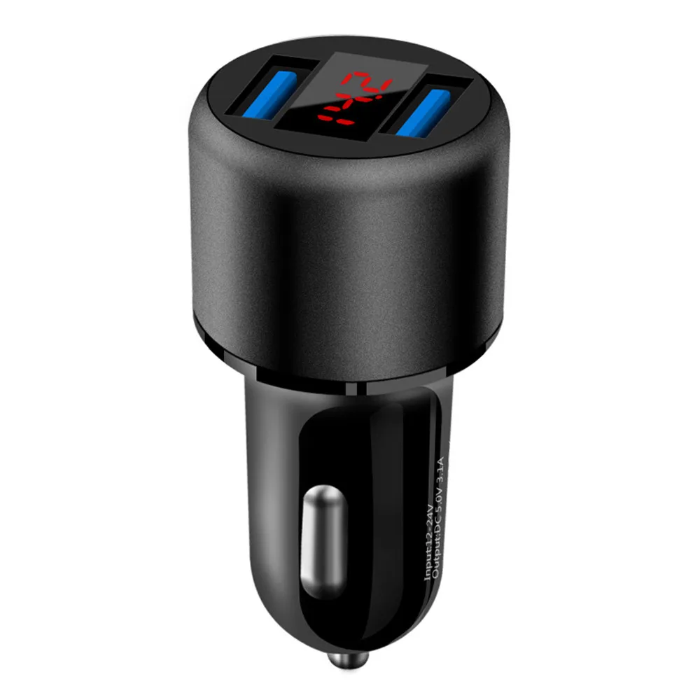 Автомобильное зарядное устройство Быстрая зарядка USB 3,0 зарядное устройство для мобильного телефона быстрая QC3.0 автомобильное зарядное устройство для samsung Xiaomi huawei адаптер в автомобиле - Название цвета: Black