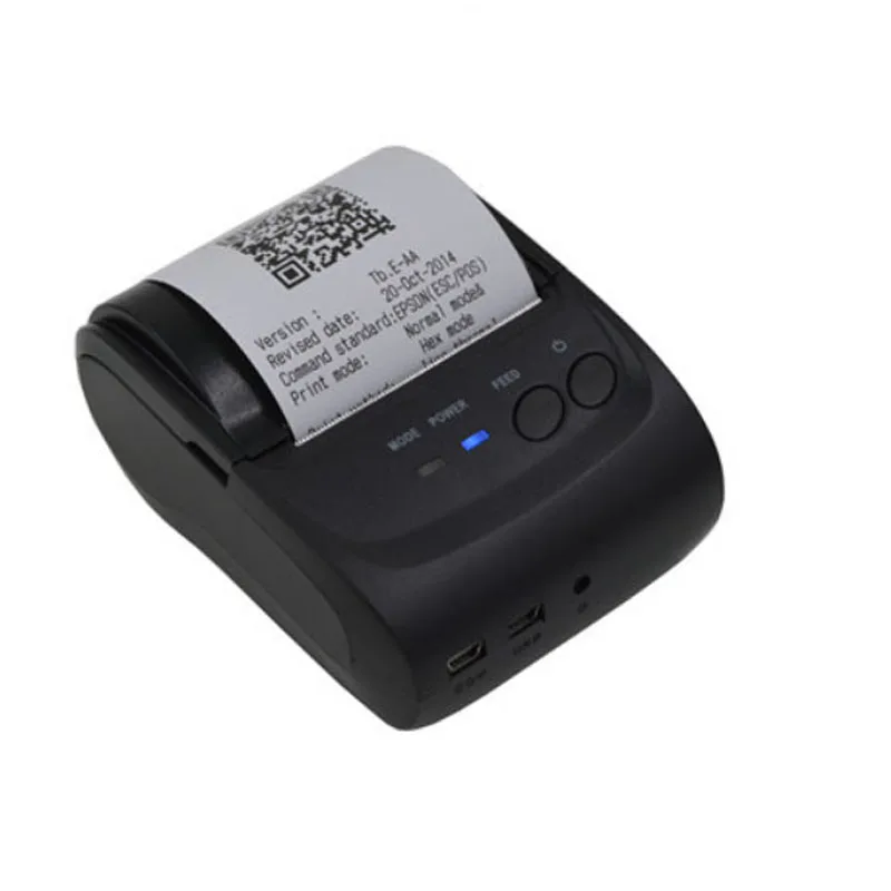 Mobile mini cheap pos printer 58mm bluetooth thermal portable receipt printer support android IOS pos system printer 5802