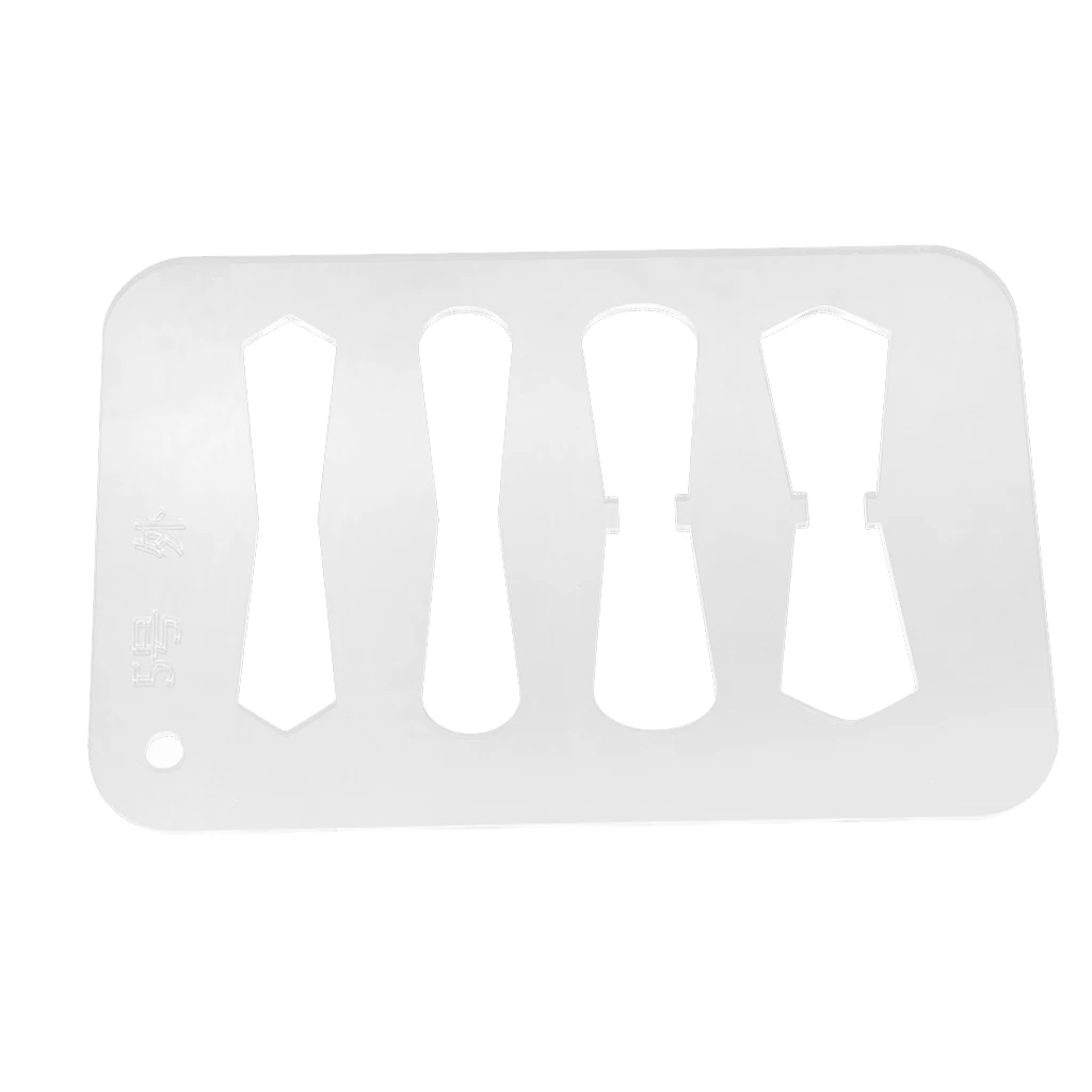 DIY Leather Craft Acrylic Pattern Stencil Template for Zipper Pulls Sliders