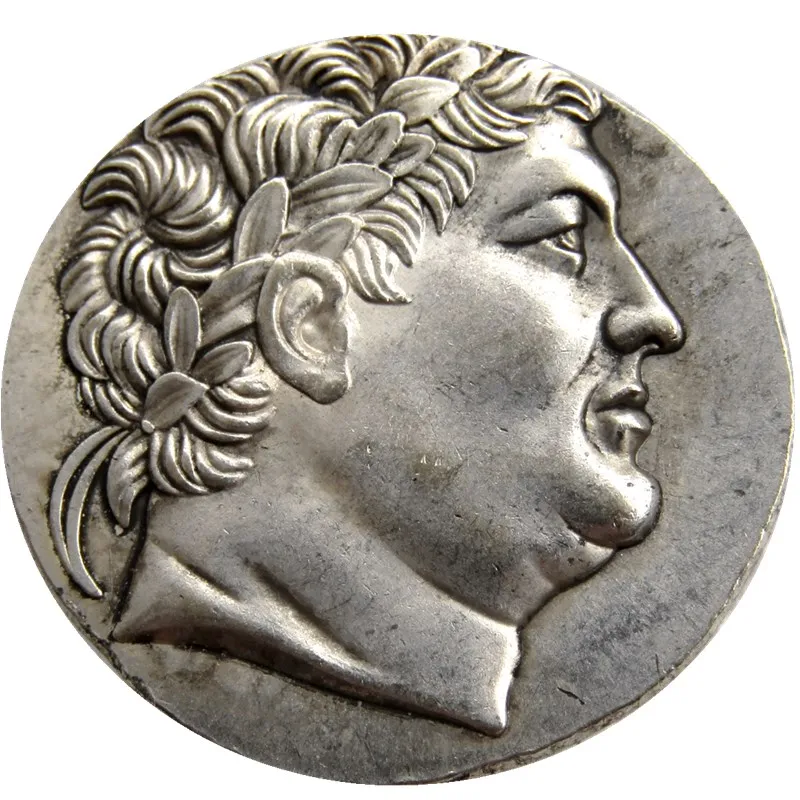 

G(17) Superb Ancient Greek Silver Tetradrachm Coin of King Attalos of Pergamon - 241BC Copy Coins