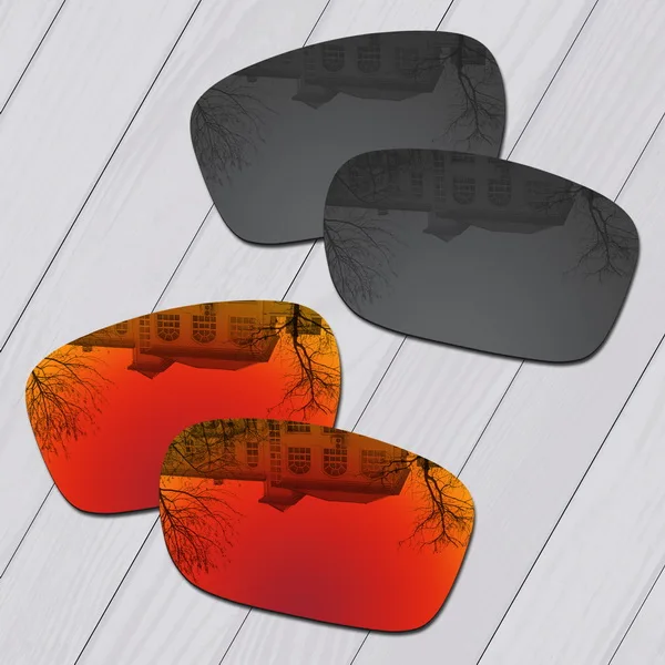 E.O.S поляризованные улучшенные Сменные линзы для солнцезащитных очков-несколько вариантов - Цвет линз: Black-Fire Red