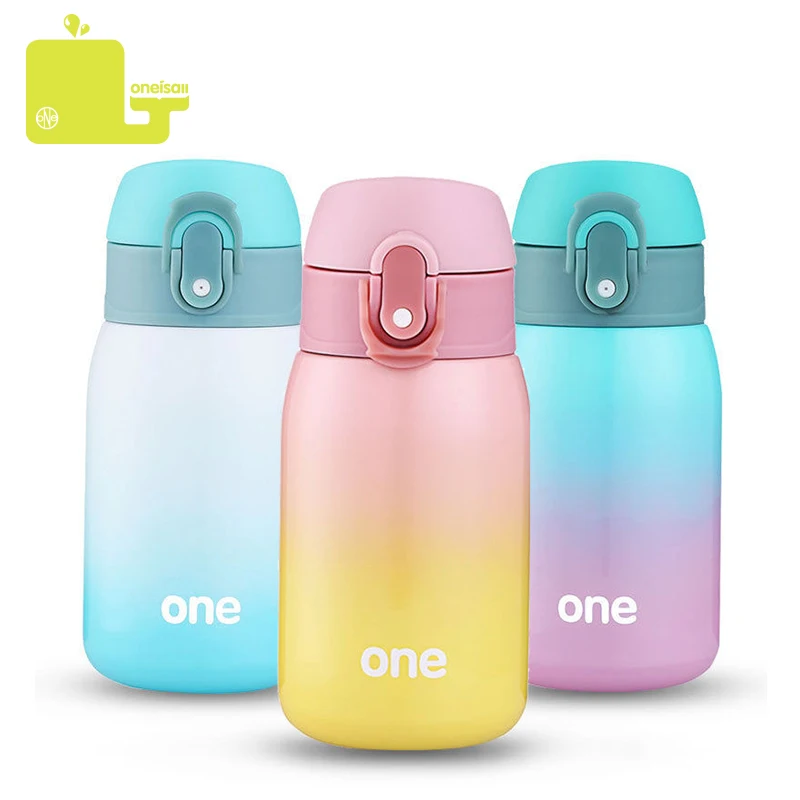 Online Oneisall 260 320ML termo botella termo taza de vacío de acero inoxidable vientre taza botellas térmicas con aislamiento de agua tazas vaso