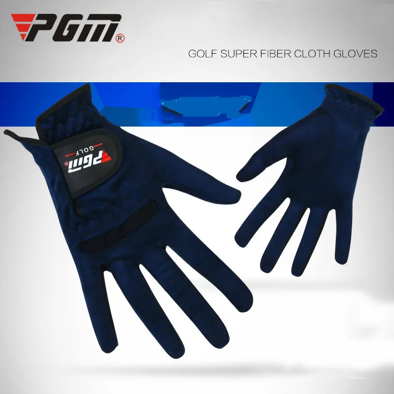 PGM новые одна пара Женские Перчатки Для Гольфа Спортивные мягкие дышащие женские перчатки для гольфа эластичные регулируемые женские перчатки четыре цвета - Цвет: Blue