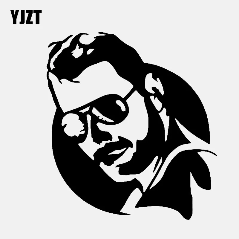 YJZT 11 6 см * 12 7 Автомобильная Наклейка виниловая наклейка Queen Rock Roll Freddie Mercury Black/Silver