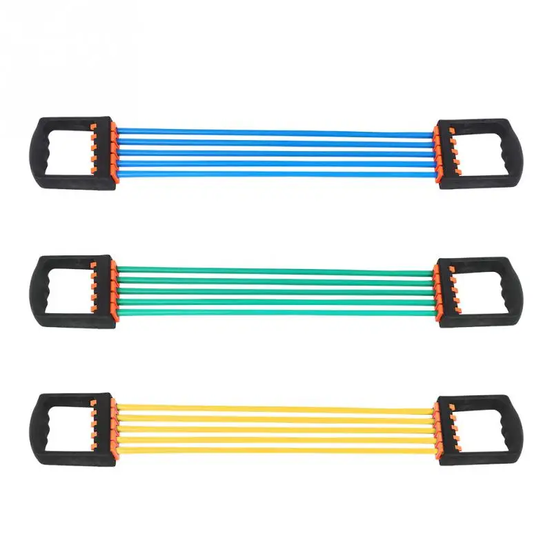 Rubber String Chest Expander Developer Fitness Exercise Sports Pull