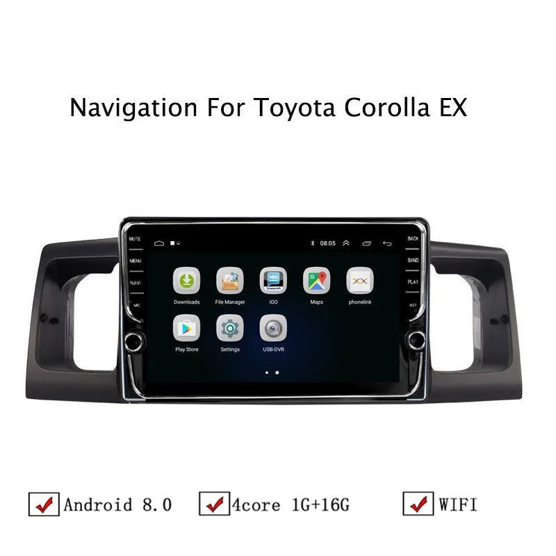 NAVITOPIA 9 дюймов автомобильный мультимедийный плеер Andriod 8 1 gps навигация для Toyota Corolla