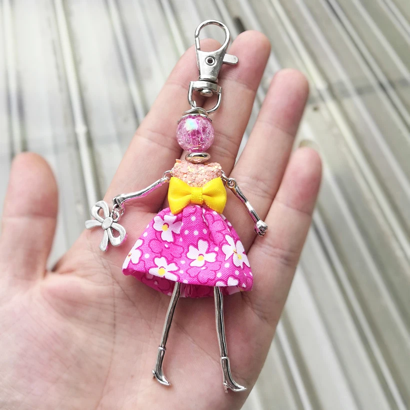 Doll Fashion Keychain Keyring Handbag Pendant