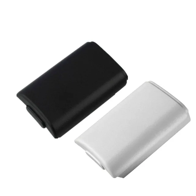 

AA Battery Cover Door For Xbox 360 Wireless Controller Black White Color Back Case Shell Pack Kit For Xbox360 Gamepad Joystick