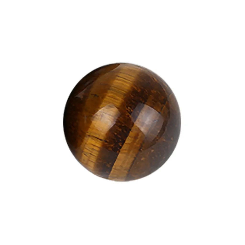 

Pierre Naturelle Dark Yellow Asian Rare Tiger Eye Quartz Crystal Healing Ball Sphere 2.5mm Toy Stones And Crystals 19May28 P30