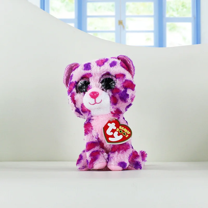 Ty Beanie Boos Plush Toys Beanie Babies Big Eyes Slush Husky Dog Unicorn Soft Stuffed Animal Dolls Cute Kawaii Kids Toys 15-18cm