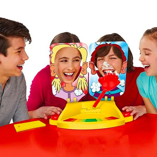 

Double Cream Pie Hit Face Machine Children Face Showdown Board Game Kids Table Interactive Family Game Decompression Fun Gadget