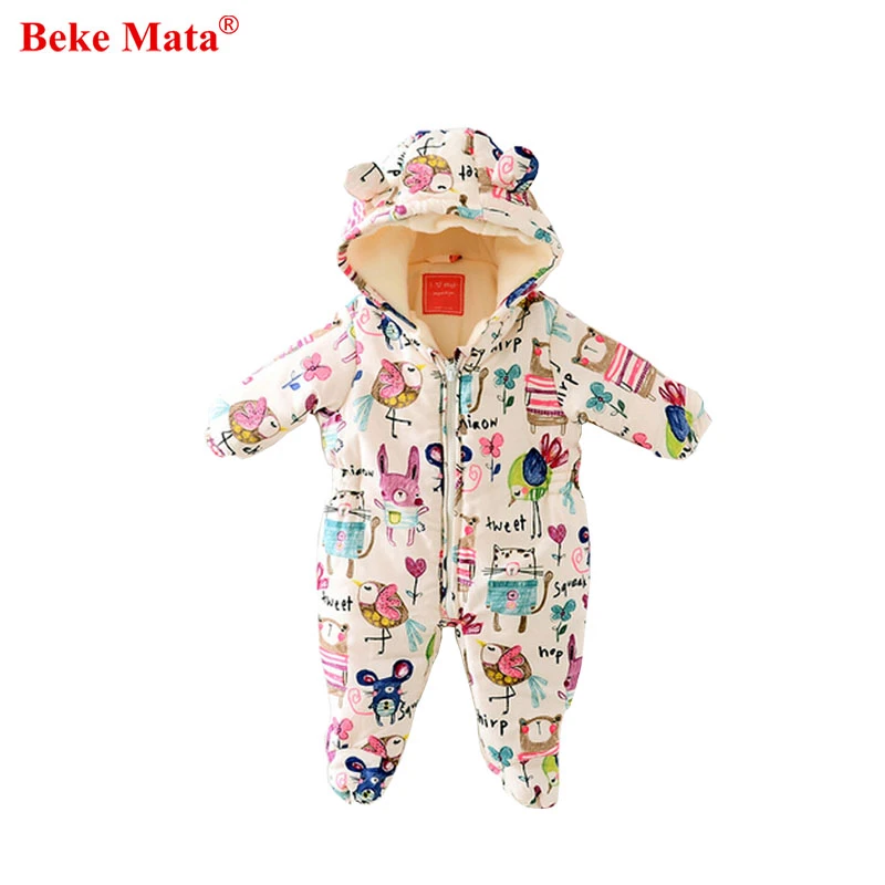 newborn snowsuit girl