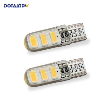 

6Pcs T10 W5W LED Canbus Bulb Error Free 6-LED 5630 SMD 194 168 Car Interior Dome Reading Parking Number Plate Light White