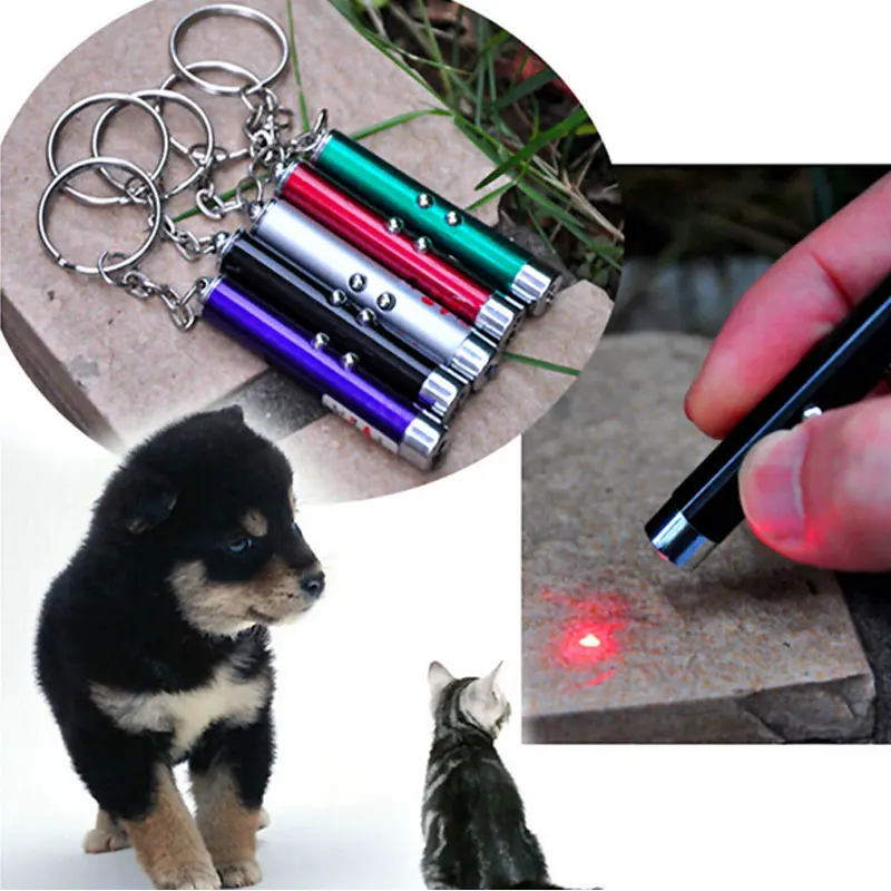 

LED Light Laser Pet Cat Toys Red Laser Pen Tease Cats Rods Visible light Laserpointer Funny Interactive Goods For Pets 6 Colors