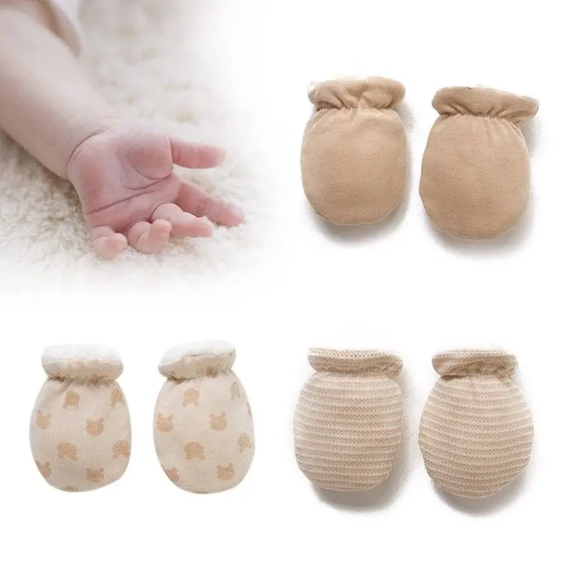 Лот новорожденных мягкий хлопковый для младенцев Handguard варежки анти-царапки перчатки детские перчатки теплые