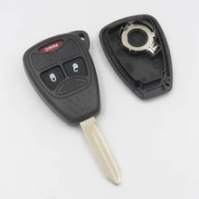 Дистанционного Ключа Shell, пригодный для CHRYSLER DODGE JEEP Автомобиля Ключеник 2B + Паники Резиновая Клавиатура С ЛОГОТИПОМ